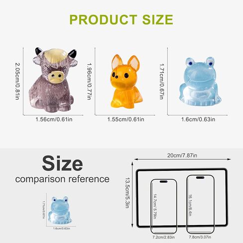 52pcs Mini Resin Animal Figures Bulk Duck Mushroom Frog Tiny Resin Animals Little Small Figures Miniatures for Party Favors Bag Fillers Dollhouse Decor in Saudi Arabia