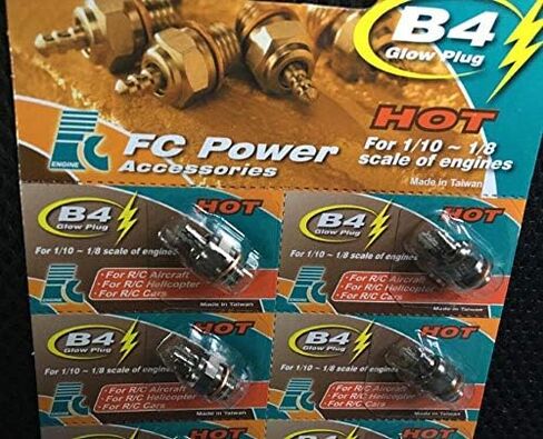 قطع غيار وملحقات FC Power B4 توهج ساخن التوصيل متوسط ​​OS رقم 8 لطائرة RC هليكوبتر-1/10 1/8 محرك السيارة 1 قطعة in Kuwait