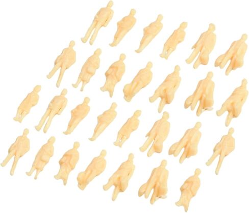 1:87 HO Scale Model Railroad Figures 60 Pack Unpainted Plastic Standing People for Train Set Layouts Diorama Scenery Construction Accessories Random Styles in Saudi Arabia