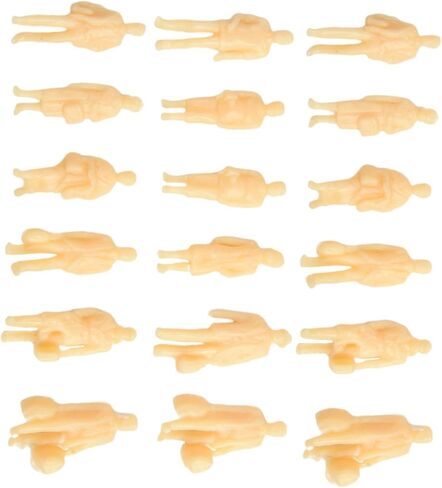 1:87 HO Scale Model Railroad Figures 60 Pack Unpainted Plastic Standing People for Train Set Layouts Diorama Scenery Construction Accessories Random Styles in Saudi Arabia