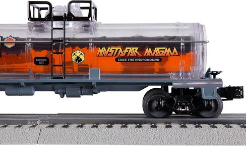 مجموعة القطارات الكهربائية ليونيل ديزني ستار وورز إمباير RS-3 LionChief O Gauge مع بلوتوث 5.0 وجهاز التحكم عن بعد وسيارات الشحن وFasTrack - أضواء وأصوات جاهزة للتشغيل، مجموعة قطارات نموذجية، للأعمار من 14 عامًا فما فوق in Kuwait