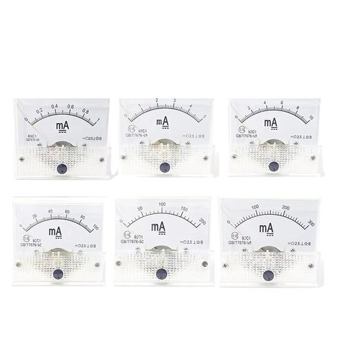 85C1-mA تيار مستمر أمبير متر التناظرية متر لوحة قياس المدى 1mA 2mA 10mA 20mA 50mA 100mA(5MA) in Kuwait