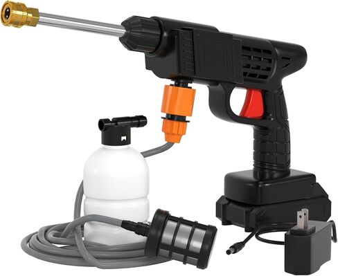 Topteng Power Blaster Plus مسدس رش الماء الكهربائي المحمول وخرطوم أداة تنظيف غسالة السيارات للشرفات والنوافذ والجدران الخارجية والأرضيات والأسوار والحدائق والحمامات in Kuwait