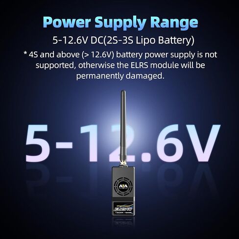 وحدة Radiolink ATA ELRS 2.4G Nano OpenTX، طاقة عالية بحد أقصى 1 وات، معدل تحديث 1000 هرتز، مروحة تبريد داخلية، متوافقة مع T12D، T16D وأجهزة الراديو مع خليج وحدة Nano/Lite (ليس لخليج JR) in Kuwait