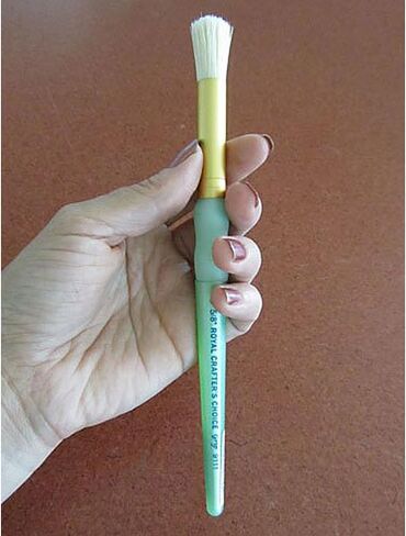 5/8" Stencil Brush - Natural White Bristle in Kuwait