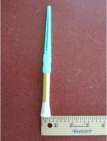 5/8" Stencil Brush - Natural White Bristle in Kuwait