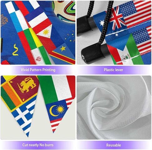6 Pcs World Banner Socce Tournament Decorations, 2026 Welcome International Porch Soccer Party Decorations, Flags Decor for Soccer Sport Events, Sports Club, Bar Classroom Wall Door in Kuwait