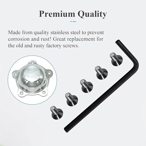 970076 Wheel Center Cap Screws Allen Head & Allen Wrench, Fit for American Racing Torq Thrust Wheels, 20 Pcs in Saudi Arabia