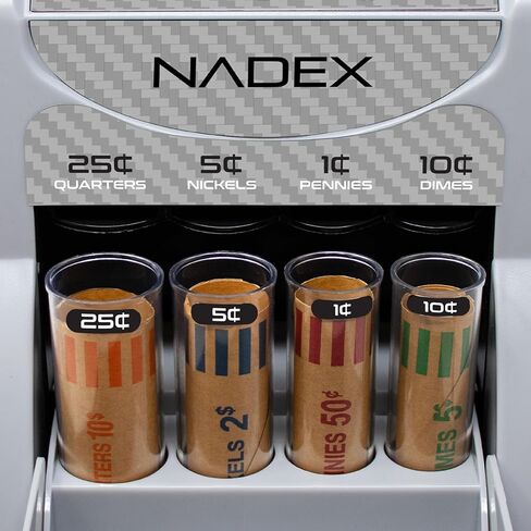 فارز وعداد العملات الرقمية Nadex S180 – يعرض القيم الإجمالية والفئات، ألياف الكربون in Kuwait