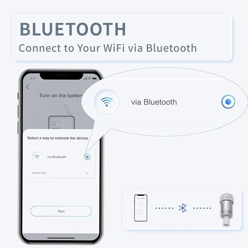 مقياس خزان الزيت الذكي، مقياس خزان زيت تسخين WiFi (الاتصال عبر البلوتوث)، متوافق مع خزانات 138/275/330/500 جالون، عمودي/أفقي. مناسب لنظامي التشغيل Android وiOS in Kuwait