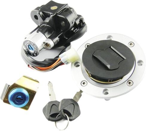 Motorcycle Fuel Tank Cap Cover Lock Set Compatible With SV650 1999 2000 2001 2002 GSXR600 GSXR750 GSXR1000 DL1000 GSX1400 in Kuwait