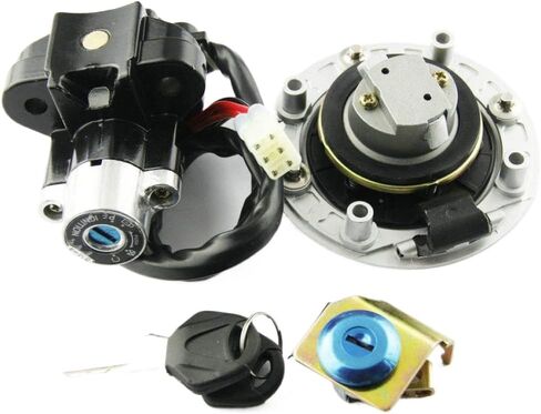 Motorcycle Fuel Tank Cap Cover Lock Set Compatible With SV650 1999 2000 2001 2002 GSXR600 GSXR750 GSXR1000 DL1000 GSX1400 in Kuwait