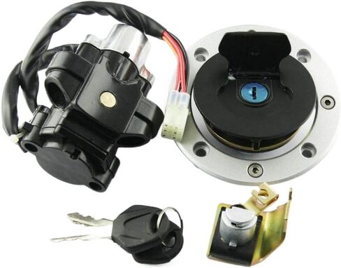 Motorcycle Fuel Tank Cap Cover Lock Set Compatible With SV650 1999 2000 2001 2002 GSXR600 GSXR750 GSXR1000 DL1000 GSX1400 in Kuwait