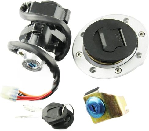 Motorcycle Fuel Tank Cap Cover Lock Set Compatible With SV650 1999 2000 2001 2002 GSXR600 GSXR750 GSXR1000 DL1000 GSX1400 in Kuwait