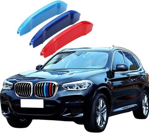 إدراج شبكة السيارات لسيارات BMW X3 G01 2018-2021 X4 G02 2019-2021 (ليس لـ AWD) 7 شبكات، ملحقات الشواية الأمامية in Kuwait