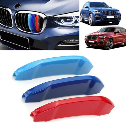 إدراج شبكة السيارات لسيارات BMW X3 G01 2018-2021 X4 G02 2019-2021 (ليس لـ AWD) 7 شبكات، ملحقات الشواية الأمامية in Kuwait