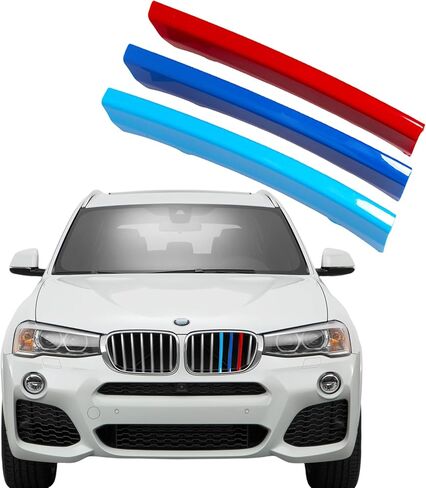 إدراج شبكة السيارات لسيارات BMW X3 G01 2018-2021 X4 G02 2019-2021 (ليس لـ AWD) 7 شبكات، ملحقات الشواية الأمامية in Kuwait