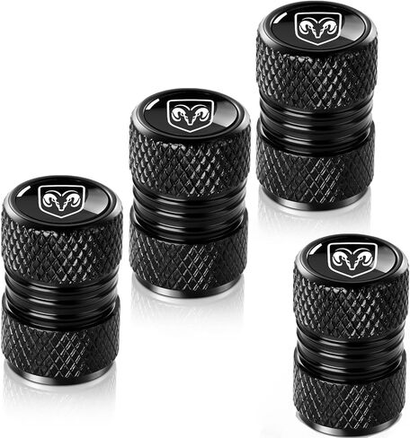 Tire Valve Stem Caps for Honda Accord Civic Fit CRV Pilot EX CR-V EX-L Metal Car Wheel Air caps Auto Valve Stem Caps Accessories 4 Pcs Black in Kuwait
