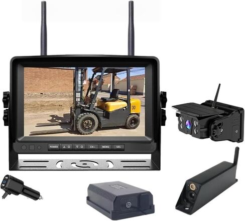 شاشة رقمية لاسلكية 7 بوصة DVR وضع الاستعداد 1080P لتحديد المواقع بالليزر رافعة شوكية كاميرا الرؤية الأمامية كاميرا الرؤية الخلفية الشمسية (لا شيء) in Kuwait