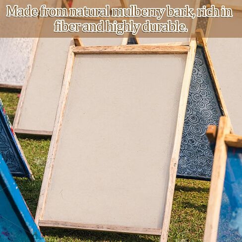 20 Sheets Rice Paper for Crafts, A4 Mulberry Paper Sheets for Decoupage Nature Color RicePaper for Crafts Writing Drawing and Scrapbooking in Kuwait