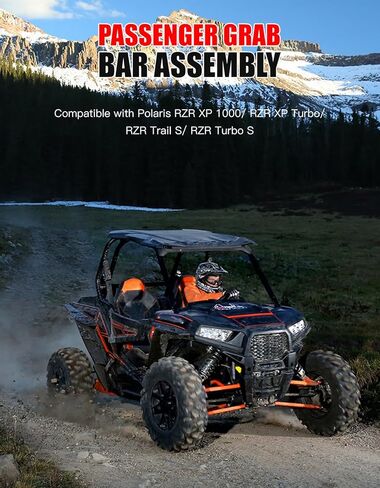 مجموعة مقبض قضيب الإمساك للركاب من أجل Polaris RZR XP 1000، قضيب الإمساك الواقي للركاب من أجل Polaris Trail Turbo S/RZR 570 800 900 2012-2023، استبدال #2634200 in Kuwait