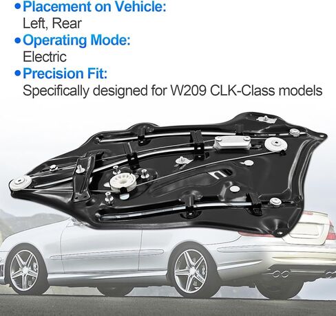 Rear Left Driver Side Window Regulator Fits for Mercedes CLK W209 CLK320 CLK500 CLK350 CLK55 CLK63 AMG 2003-2009 A2096700103 2096700103 in Kuwait