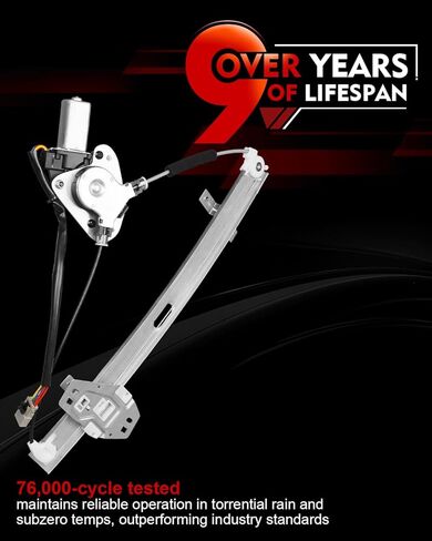 Front Left Driver Side Power Window Regulator with Motor for:-Honda Accord Dx Ex Lx 1998-2002, Accord Se 2000 2002, Accord Value Package 2001 2002, 4 Pins Connector Replace# 72250S84A02 741-766 in Kuwait
