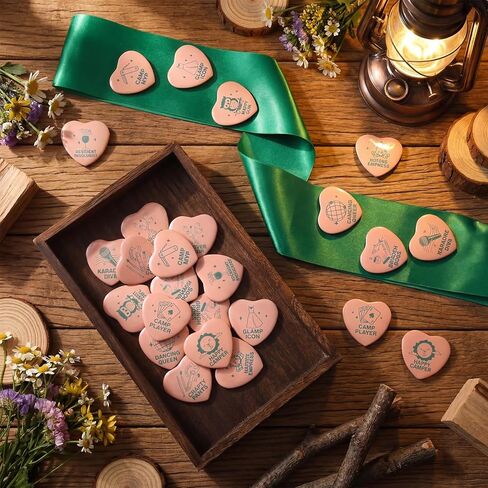Tondiamo 36 Pcs Camp Bachelorette Party Badges with 12 Pcs Sashes Camping Bachelorette Decorations Buttons Pins for Bridal Showers Accessories Wedding Bachelor Party Favors DIY Costume Backpack Gifts in Kuwait