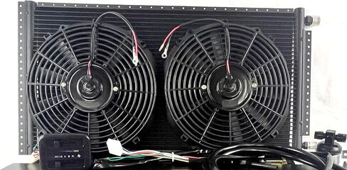 طقم مكيف هواء عالمي تحت مبخر لوحة القيادة BEU 228-100 أسود 12 فولت مع حزام كهربائي in Kuwait