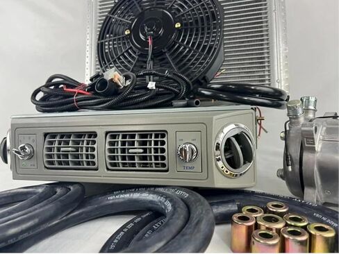 A/C KIT UNIVERSAL UNDER DASH EVAPORATOR 406-100 GREY 12V WITH ELECTRICAL HARNESS in Saudi Arabia