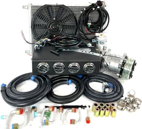 طقم مكيف هواء عالمي تحت مبخر لوحة القيادة 432-000 SH 12V مع حزام كهربائي in Kuwait