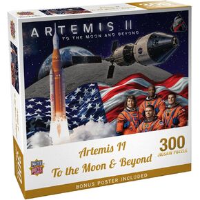 لغز الصور المقطوعة NASA Artemis II من Masterpieces 300 قطعة للبالغين والعائلات - إلى القمر وما بعده - 19.25 بوصة × 26.63 بوصة in Kuwait