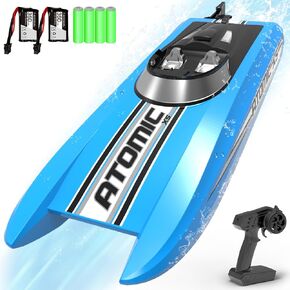 volantexrc Remote Control Boats for Pools and Lakes 30+MPH AtomicXS High Speed RC Boat for Adults Gifts with 2 Batteries & Reverse Function (795-5 Orange) in Saudi Arabia