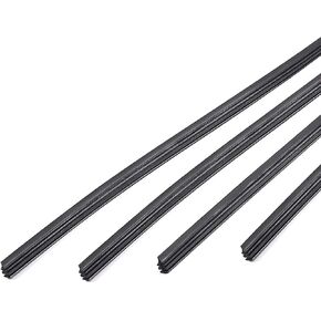 4 PCS Wiper Blade Refills, 28" DIY Adjustable Rubber Windshield Wiper Refill Strips, DIY Cut to Size, Fit for Frameless Wiper Insert, Universal for Car, Truck, SUV in Kuwait