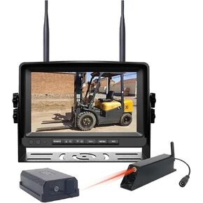 PZ630WL 1080P رافعة شوكية كاميرا الرؤية الأمامية شاشة لاسلكية 7 بوصة يمكنها التحكم في الكاميرا الاحتياطية كاميرا مغناطيسية ليزر 1080P (1 كاميرا) in Kuwait