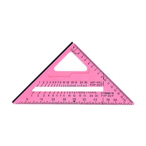 Carpentry Triangle Ruler DIY Woodworking Ruler Angle Measurement Tool Square Measuring Gauging Tool with Long- Pp And Portable Size Suitable Fo, Pink in Kuwait