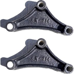 EQ-356-LOTOF2 (EQ-356) زوج معادلات منحنية مقاس 6-1/8 بوصة × 2-1/2 بوصة، فتحات مسمار مقاس 9/16 بوصة، نوابض ورقية عريضة مزدوجة العين مقاس 1-3/4 بوصة، تتضمن البطانات، عبوتان in Kuwait