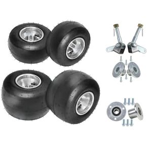 4pcs 5" Inch Tire and Rim Wheel Front 10x4.50-5 Rear 11x7.10-5 with Wheel Hubs Steering Spindles Racing for Go Kart Quad Dirt Bike Drift Trike ATV in Kuwait
