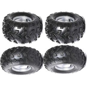 عجلات 19x7-8 أمامية و18x9.5-8 خلفية ATV UTV Go Kart وإطارات بدون أنابيب 8 بوصة 4 عروة 4x110 مم مجموعة حافة للرباعية وعربة الجولف ودراجة الانجراف والدراجة الصغيرة وجزازة العشب in Kuwait