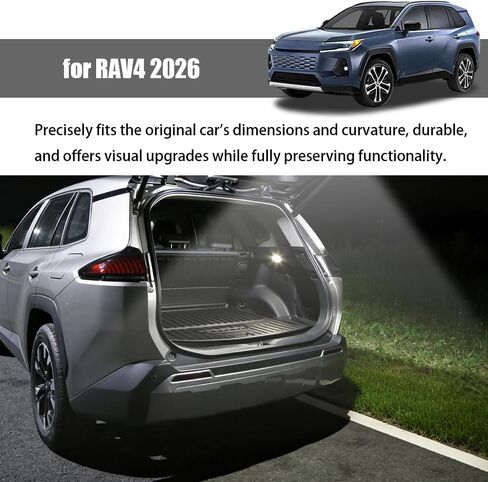 ضوء صندوق الأمتعة لـ RAV4 2026 مصباح التخييم الخلفي وإضاءة الباب الخلفي للرؤية الليلية وملحقات التخزين الداخلية المقاومة للماء المتوافقة مع ملحقات الباب الخلفي للطاقة RAV4 2026 in Kuwait