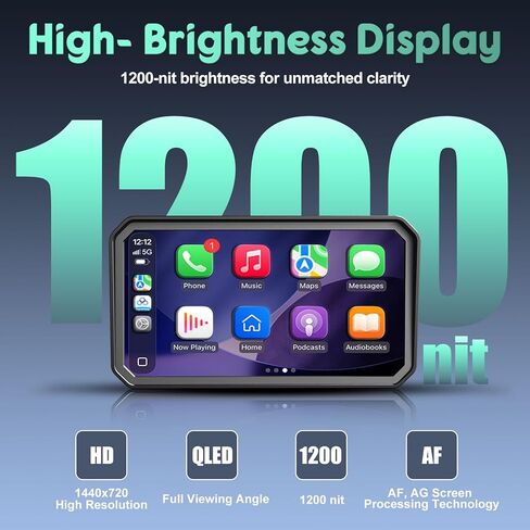 LBW 6 بوصة CarPlay GPS Navigation مناسب لسيارات BMW مع Wonder Wheel، بلوتوث لاسلكي، شاشة لمس عالية الدقة مقاومة للماء 1200 شمعة في المتر المربع، التوصيل والتشغيل، دعم التحكم الصوتي، TPMS/مستشعر الضوء/Siri، Android Auto in Kuwait