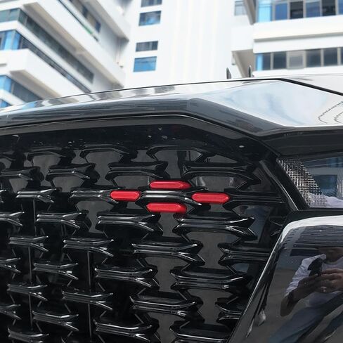 متوافق مع Mazda CX-5 2022 2023 2024 2025، رقعة زخرفية لشبكة النقطة الحمراء المركزية وإدراج شبكي أمامي متخصص، زخرفة شبكية أمامية in Kuwait