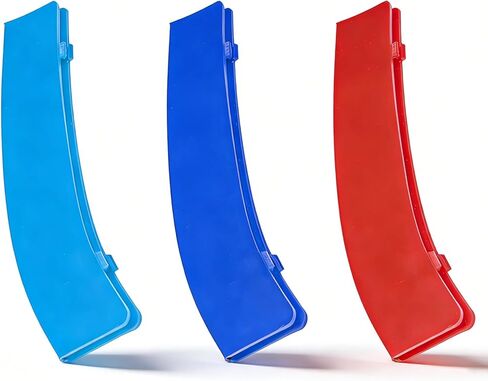 حواف إدراج الشبكة لسيارات BMW الأمامية إدراجات M-Colored Snap-on شبكة حواف شرائط لسيارات BMW 2013-2019 F30 F35 3 Series 11-Beam Grille Classic، ملحقات حواف ثلاثية الألوان (11 حزمة) in Kuwait