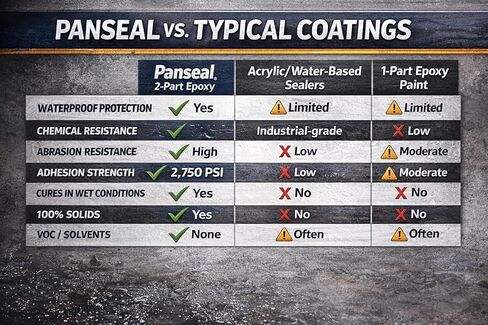 Panseal 1 Gallon Kit HVAC Coating and Sealant Industrial Epoxy Seal, Repair, and Protection Kit, Heavy-Duty Multi-Component Sealant System for Chemical Storage Tanks and Drain Pans in Saudi Arabia