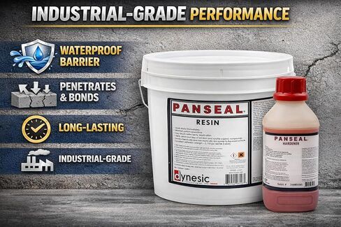 Panseal 1 Gallon Kit HVAC Coating and Sealant Industrial Epoxy Seal, Repair, and Protection Kit, Heavy-Duty Multi-Component Sealant System for Chemical Storage Tanks and Drain Pans in Saudi Arabia
