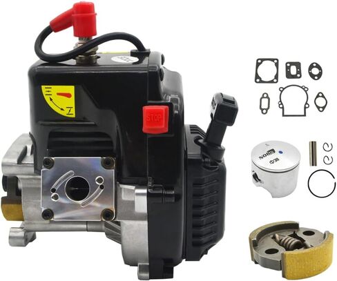35cc Crankcase Intake 1/5 Scale 2-Stroke Gasoline RC Engine. Fit for Baja HPI Losi Redcat Rovan Compatible with All 1/5 RC car Competition Training Model in Kuwait