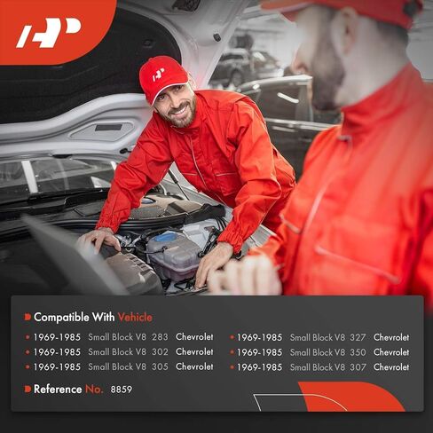 A-Premium 6.6 Inch Crankshaft Pulley with Triple-Groove Machined Aluminum Compatible with 1969-1985 Chevrolet Small Block - V8 283, 302, 305, 307, 327, 350, Long Water Pump in Kuwait