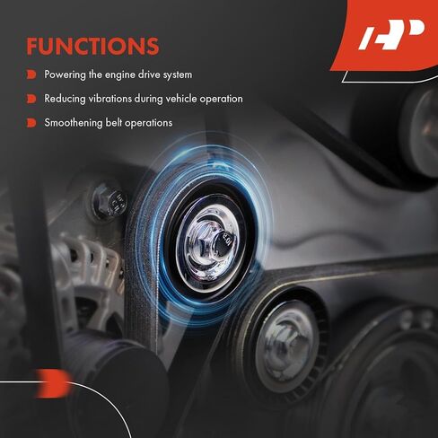 A-Premium 6.6 Inch Crankshaft Pulley with Triple-Groove Machined Aluminum Compatible with 1969-1985 Chevrolet Small Block - V8 283, 302, 305, 307, 327, 350, Long Water Pump in Kuwait
