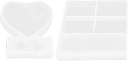 Haofy Picture Frame Mold Set Silicone Resin Mold Unique Design Rectangle Heart Shape for Home Decoration and Handmade Gifts in Kuwait