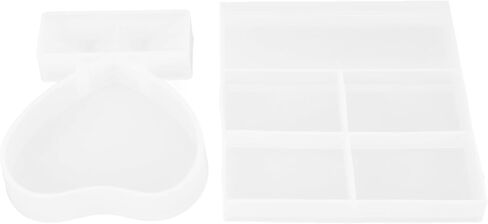 Haofy Picture Frame Mold Set Silicone Resin Mold Unique Design Rectangle Heart Shape for Home Decoration and Handmade Gifts in Kuwait